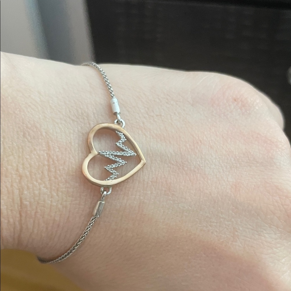 Heartbeat Bracelet in Gold and Silver